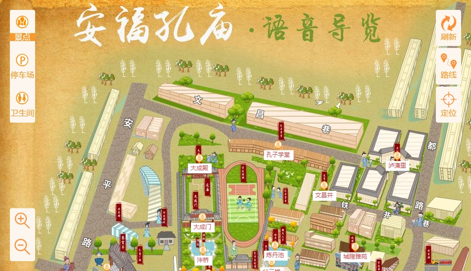 蒙城手绘地图：智慧景区智能化服务的延伸